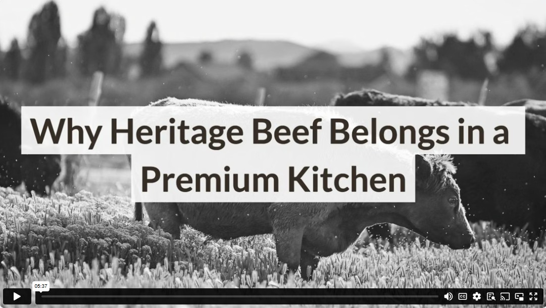 Why Heritage Beef Belongs in a Premium Kitchen
